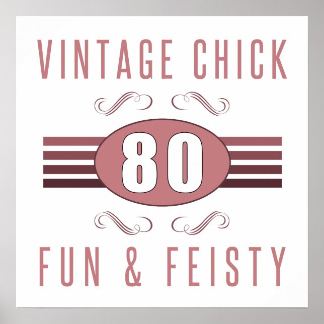 80:e Vintagens Chick Poster (Framsidan)