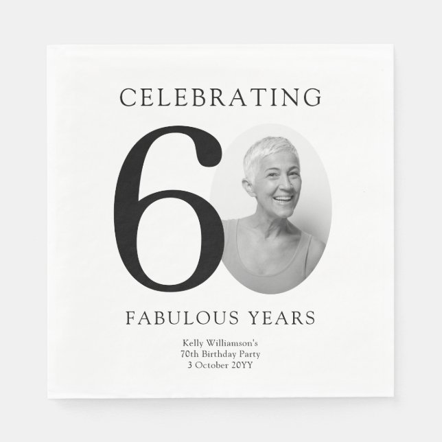 80 Fabulous Years 80th Birthday Pappersservett (Framsidan)