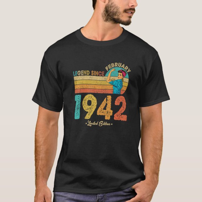 80 februari 1942, förklaring sedan 1942 80 år t shirt (Framsida)