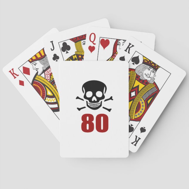 80 Födelsedag Casinokort (Baksidan)