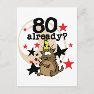 80 Födelsedag Vykort
