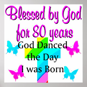 80 GOD LOVNING POSTER