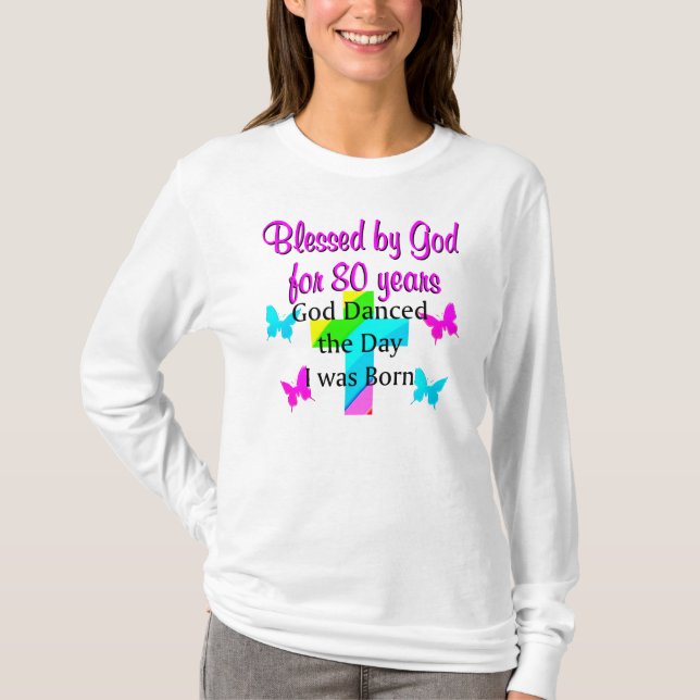80 GOD LOVNING T-SHIRT (Framsida)