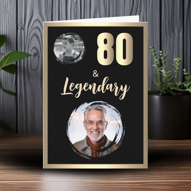 80 & Legendariska 2 Bilder 80-årsdag Guld Kort (Skapare uppladdad)