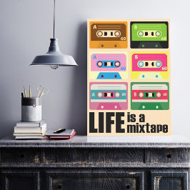 80 MixTape Cassette Motivational Poster
