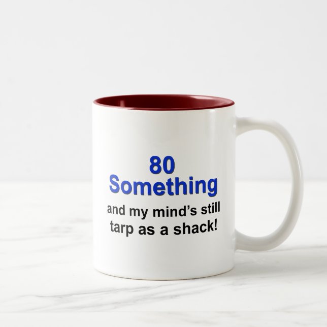80 något… Två-Tonad mugg (Höger)