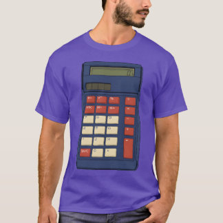 80- och 90-tals Kalkylator Matematik Skolnostalgi T Shirt