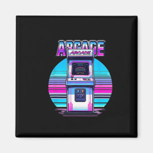 80- och 90-tals Vintage Retro Arkadspel Old School Magnet