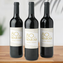 80 och Fabulous Guld Glitter 80:e födelsedagen