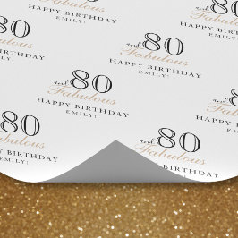 80 och fantastisk elegant kvinna 80-årsdag presentpapper