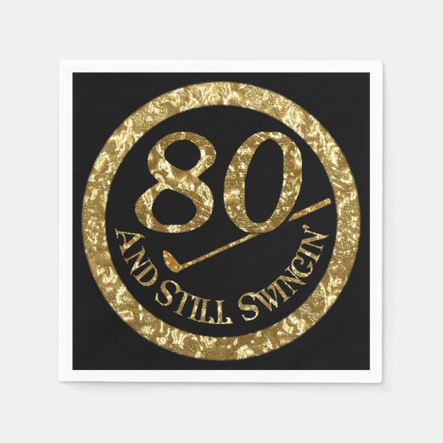 80 och fortfarande simmande blöjor pappersservett (Framsidan)