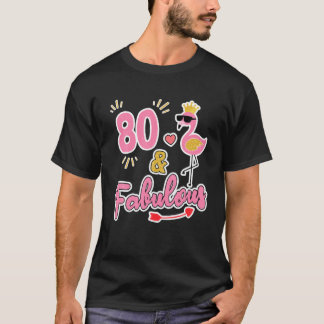 80 och svällande - 80 år gammal gåva - 80:e födels t shirt