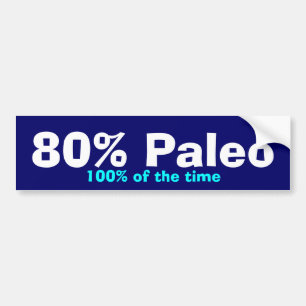 80% Paleo stötfångare Bildekal