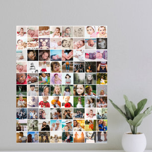 80 Personlig Fotokollage Poster