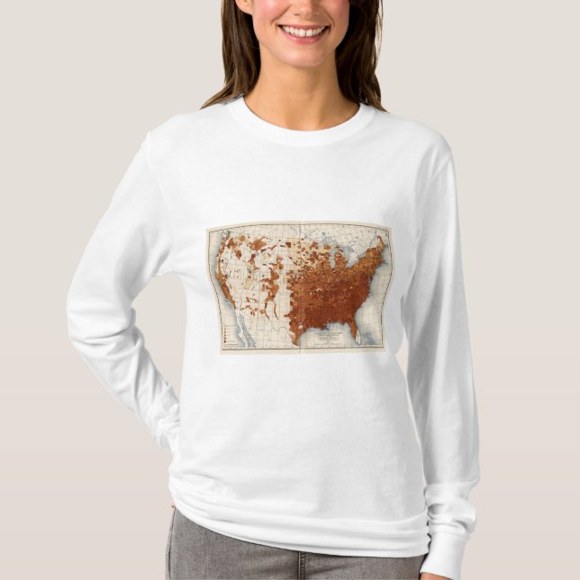 80 proportionera analfabetnegerväljare t-shirt (Framsida)