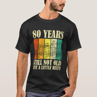 80 Railroad Steam Train 80Th T Shirt