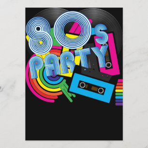 80 Retro Party Inbjudningar