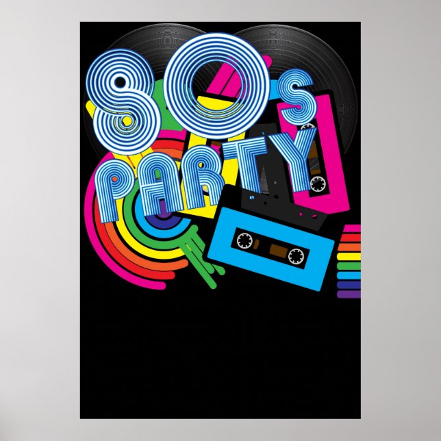 80 Retro Party Poster (Framsidan)