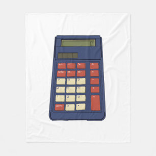 80:s 90:e Calculator Math School Nostalgia Fleecefilt