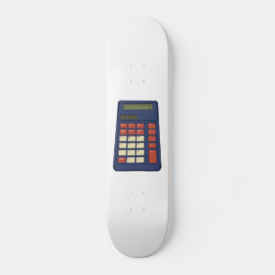 80:s 90:e Calculator Math School Nostalgia Mini Skateboard Bräda 18,5 Cm