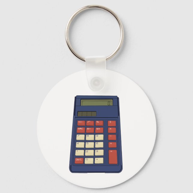 80:s 90:e Calculator Math School Nostalgia Nyckelring (Framsida)