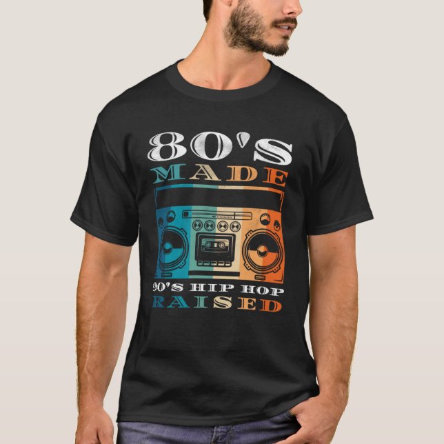 80:s 90:e Hip hop Raising Manar Women Apparel T Shirt (Framsida)