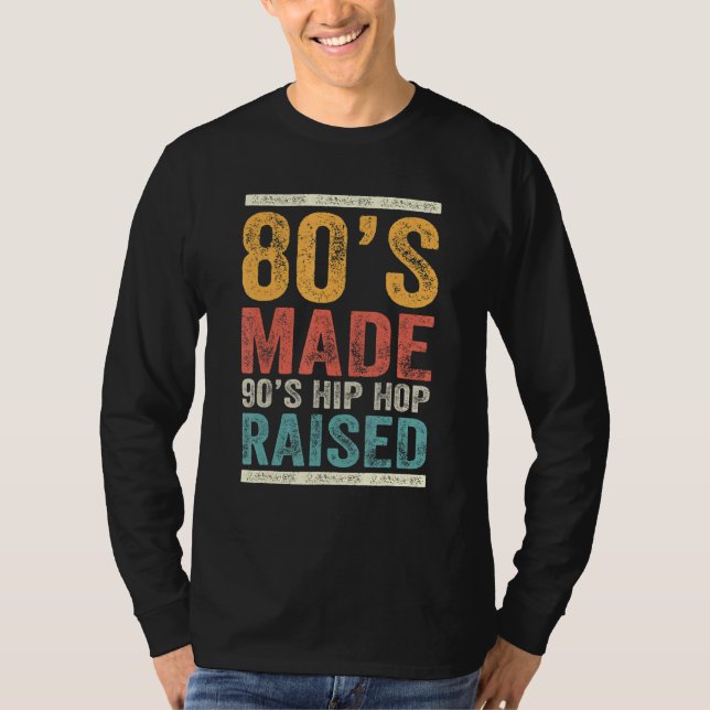 80:s 90:s Hip hop-upplysta apparat 6 T Shirt (Framsida)