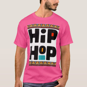 80:S 90S Hip hop Pan African Dashiki Kente Print T Shirt