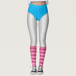 80:s aeroba solnedgång och Legwarmers White Leggings