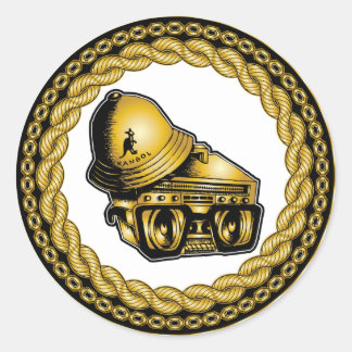 "80:s Baby-Johnny 5". Runt Klistermärke