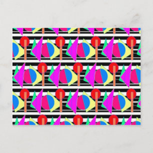 80:s design vykort