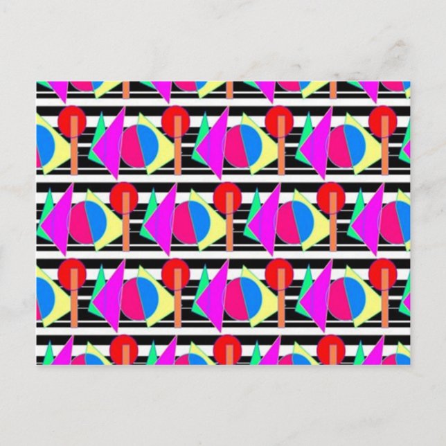 80:s design vykort (Framsida)