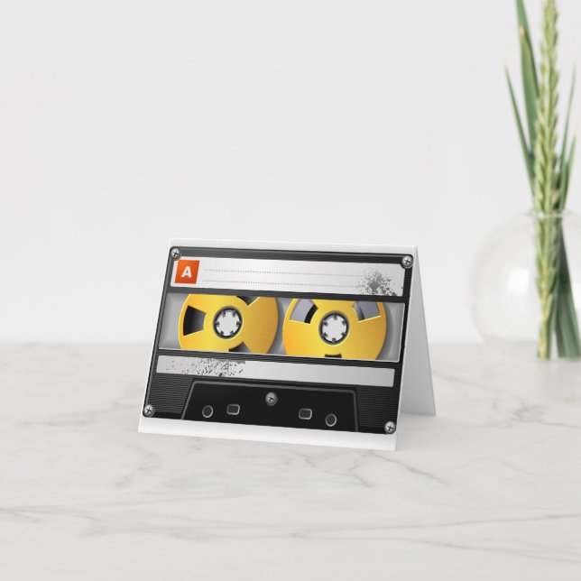 80:s Inspired Birthday Kort (Framsida)