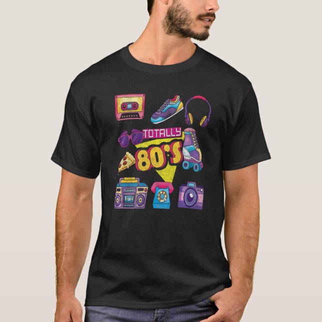 80:s Retro Mode Throwback Culture 1980 Disco Mu T Shirt (Framsida)