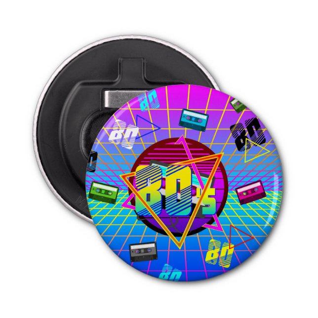 80:S RETRO OLD SCHOOL CASSETTE-BAND FLASKÖPPNARE (Framsidan)