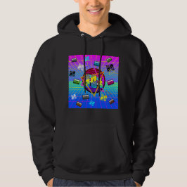 80:S RETRO OLD SCHOOL CASSETTE-BAND HOODIE