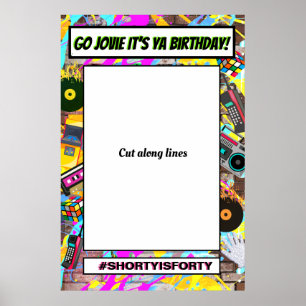 80:s Retro Photo Booth Ram-propp Poster