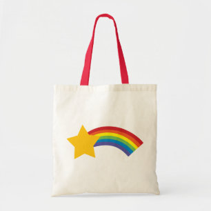 80:s Retro Pop Rainbow Tagning Star Bag Tygkasse