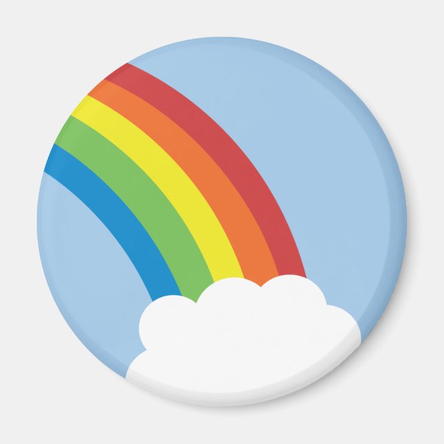 80:s Retro Rainbow Magnet (Framsidan)