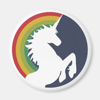 80:s Retro Rainbow och Unicorn Magnet