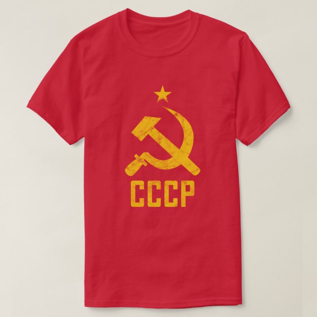 80:s Retro Sovjetunionen CCCP Sovjetunionen Redux  T Shirt (Design framsida)