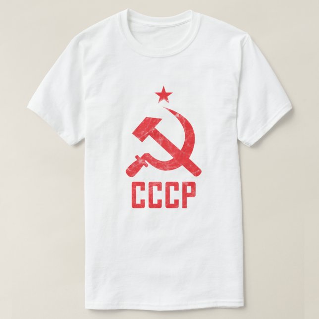 80:s Retro Sovjetunionen CCCP Sovjetunionen Redux  T Shirt (Design framsida)