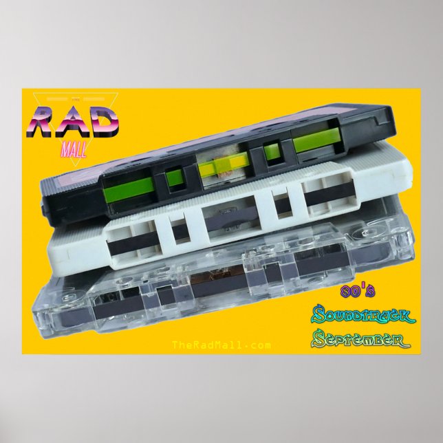 "80:s Soundtrack September" i Rad Mall Poster (Framsidan)