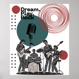 80:s sten-band Poster