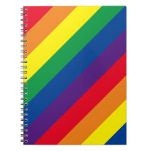 80:s Stil Rainbow Stripe Spiral bärbar dator