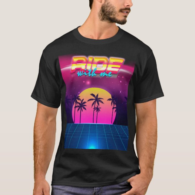 80:s Stil Retro Futuristiska Manar T-shirt (Framsida)