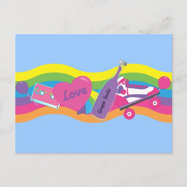 80:s uppställning vykort (Framsida)