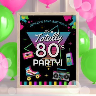 80:s välkomstbesök för återtagning av Födelsedagsf Poster