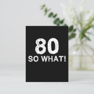 80 Så Vad 80-årsdag Roligt Vykort