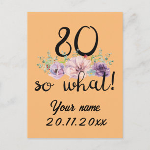 80 Så Vad 80-årsdag Roligt Vykort